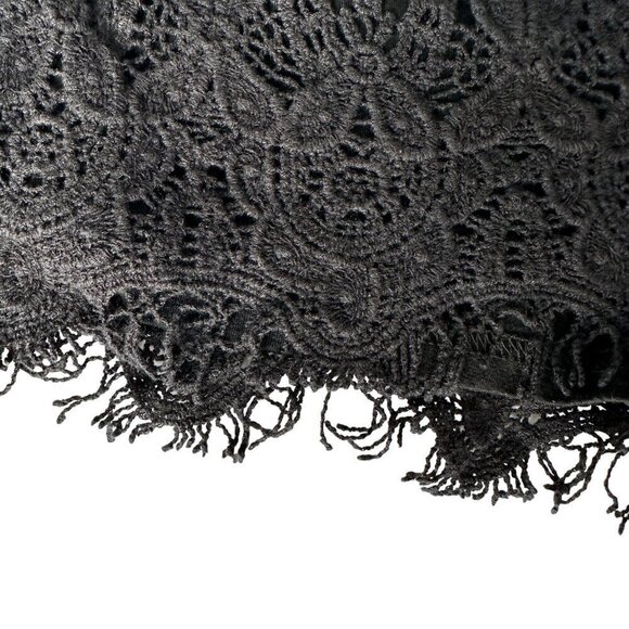 FIRE LOS ANGELES BOHEMIAN STYLE CROCHET SHORT SHORTS IN BLACK SZ S 100% COTTON - Picture 9 of 16
